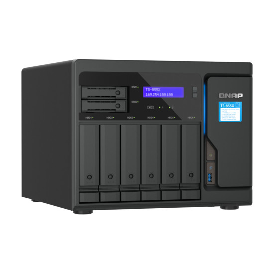 SERVIDOR NAS QNAP TS - 855X - 8G NAS 6+2 Nas SERVIDOR NAS QNAP TS - 855X - 8G NAS 6+2 Nas