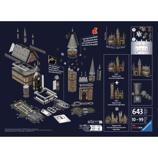 PUZZLE 3D RAVENSBURGER HARRY POTTER CASTILLO Puzzles PUZZLE 3D RAVENSBURGER HARRY POTTER CASTILLO Puzzles