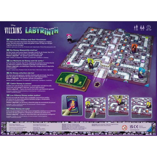 JUEGO MESA RAVENSBURGER LABYRINTH DISNEY VILLAINS Juegos de mesa JUEGO MESA RAVENSBURGER LABYRINTH DISNEY VILLAINS Juegos de mesa