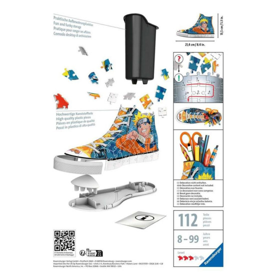 PUZZLE 3D RAVENSBURGER SNEAKER - NARUTO Puzzles PUZZLE 3D RAVENSBURGER SNEAKER - NARUTO Puzzles