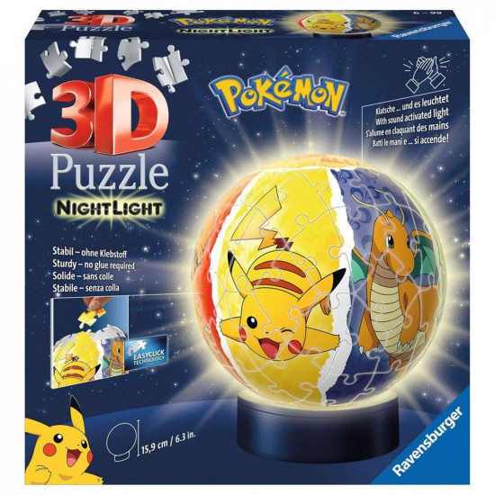 PUZZLE 3D RAVENSBURGER NIGHTLAMP POKEMON Puzzles PUZZLE 3D RAVENSBURGER NIGHTLAMP POKEMON Puzzles