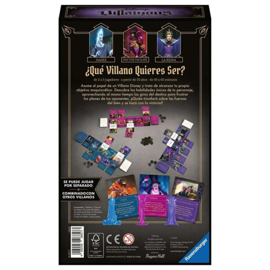 JUEGO MESA RAVENSBURGER DISNEY VILLAINOUS WICKED Juegos de mesa JUEGO MESA RAVENSBURGER DISNEY VILLAINOUS WICKED Juegos de mesa