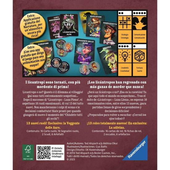 JUEGO MESA RAVENSBURGER LICANTROPO PRIMA LUCE Juegos de mesa JUEGO MESA RAVENSBURGER LICANTROPO PRIMA LUCE Juegos de mesa