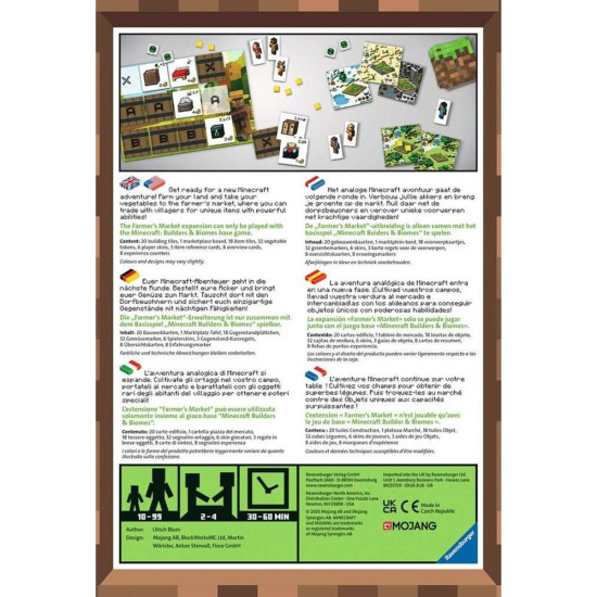 JUEGO MESA RAVENSBURGER MINECRAFT FARMER'S MARKET Juegos de mesa