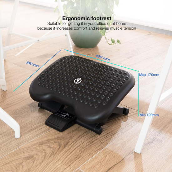 REPOSAPIES TOOQ AJUSTABLE CONFORT NEGRO Accesorios de portátiles REPOSAPIES TOOQ AJUSTABLE CONFORT NEGRO Accesorios de portátiles