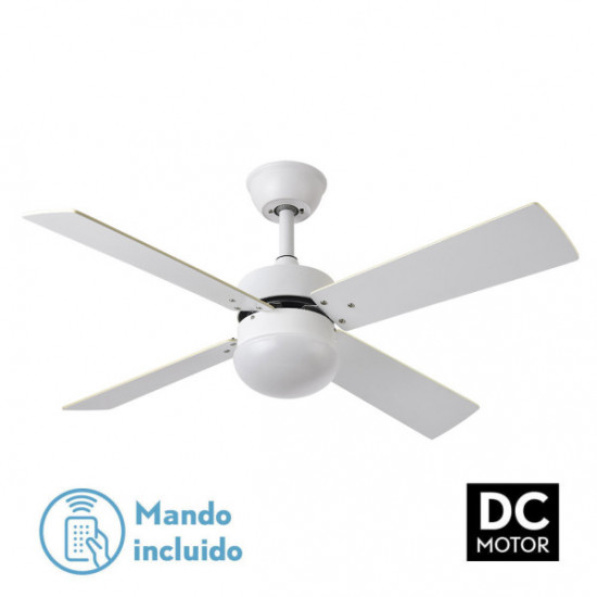 VENTILADOR DC SOFIA 2XE27 BLANCO 4 Ventiladores