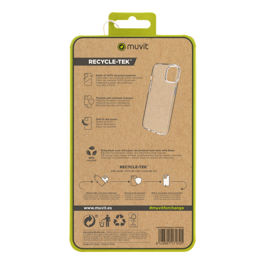 FUNDA MUVIT RECYCLETEK APPLE IPHONE 15 Fundas y carcasas para moviles FUNDA MUVIT RECYCLETEK APPLE IPHONE 15 Fundas y carcasas para moviles