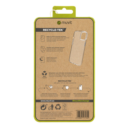 FUNDA MUVIT RECYCLETEK APPLE IPHONE 15 Fundas y carcasas para moviles FUNDA MUVIT RECYCLETEK APPLE IPHONE 15 Fundas y carcasas para moviles