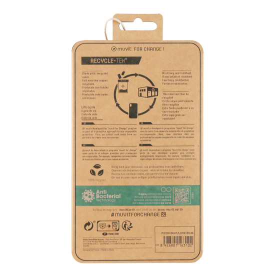 FUNDA MUVIT RECYCLETEK ANTIBACTERIANA APPLE IPHONE Fundas y carcasas para moviles FUNDA MUVIT RECYCLETEK ANTIBACTERIANA APPLE IPHONE Fundas y carcasas para moviles