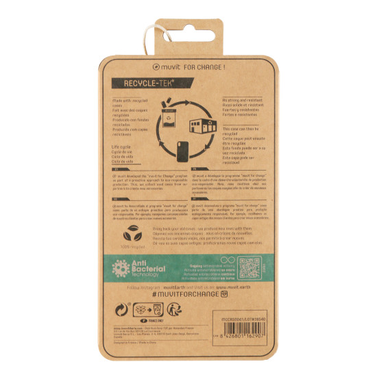 FUNDA MUVIT RECYCLETEK ANTIBACTERIANA APPLE IPHONE Fundas y carcasas para moviles FUNDA MUVIT RECYCLETEK ANTIBACTERIANA APPLE IPHONE Fundas y carcasas para moviles