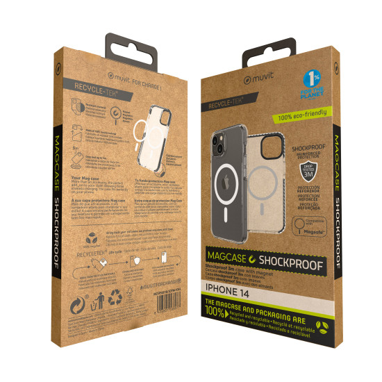 FUNDA MUVIT RECYCLETEK MAGSAFE SHOCKPROOF 3M Fundas y carcasas para moviles FUNDA MUVIT RECYCLETEK MAGSAFE SHOCKPROOF 3M Fundas y carcasas para moviles