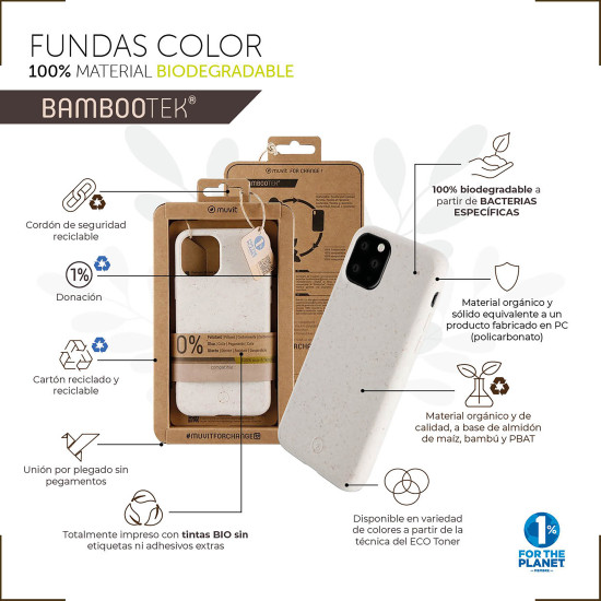 FUNDA MUVIT BAMBOOTEK APPLE IPHONE 13 Fundas y carcasas para moviles FUNDA MUVIT BAMBOOTEK APPLE IPHONE 13 Fundas y carcasas para moviles