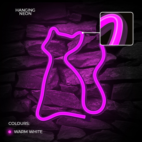 LAMPARA FOREVER NEON LED CAT PINK Lámparas LAMPARA FOREVER NEON LED CAT PINK Lámparas