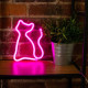 LAMPARA FOREVER NEON LED CAT PINK Lámparas LAMPARA FOREVER NEON LED CAT PINK Lámparas