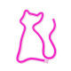 LAMPARA FOREVER NEON LED CAT PINK Lámparas LAMPARA FOREVER NEON LED CAT PINK Lámparas