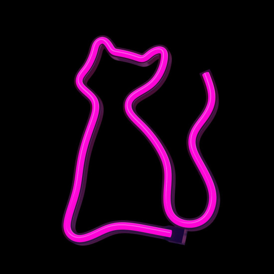 LAMPARA FOREVER NEON LED CAT PINK Lámparas LAMPARA FOREVER NEON LED CAT PINK Lámparas