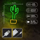 LAMPARA FOREVER NEON LED CACTUS ORANGE Lámparas LAMPARA FOREVER NEON LED CACTUS ORANGE Lámparas