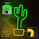 LAMPARA FOREVER NEON LED CACTUS ORANGE Lámparas LAMPARA FOREVER NEON LED CACTUS ORANGE Lámparas