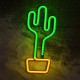 LAMPARA FOREVER NEON LED CACTUS ORANGE Lámparas LAMPARA FOREVER NEON LED CACTUS ORANGE Lámparas