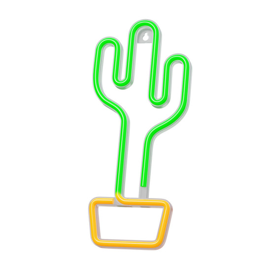 LAMPARA FOREVER NEON LED CACTUS ORANGE Lámparas LAMPARA FOREVER NEON LED CACTUS ORANGE Lámparas