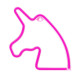 LAMPARA FOREVER NEON LED UNICORN PINK Lámparas LAMPARA FOREVER NEON LED UNICORN PINK Lámparas