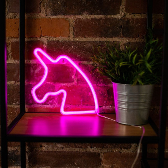 LAMPARA FOREVER NEON LED UNICORN PINK Lámparas LAMPARA FOREVER NEON LED UNICORN PINK Lámparas