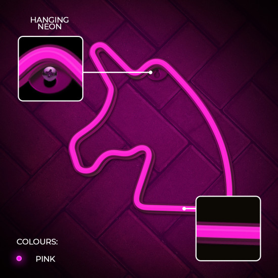 LAMPARA FOREVER NEON LED UNICORN PINK Lámparas LAMPARA FOREVER NEON LED UNICORN PINK Lámparas
