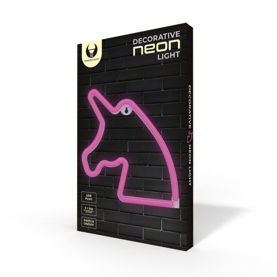 LAMPARA FOREVER NEON LED UNICORN PINK Lámparas LAMPARA FOREVER NEON LED UNICORN PINK Lámparas