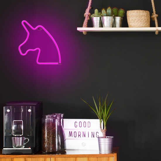 LAMPARA FOREVER NEON LED UNICORN PINK Lámparas LAMPARA FOREVER NEON LED UNICORN PINK Lámparas