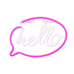 LAMPARA FOREVER NEON LED HELLO PINK