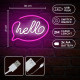 LAMPARA FOREVER NEON LED HELLO PINK Lámparas LAMPARA FOREVER NEON LED HELLO PINK Lámparas