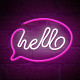 LAMPARA FOREVER NEON LED HELLO PINK Lámparas LAMPARA FOREVER NEON LED HELLO PINK Lámparas