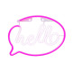 LAMPARA FOREVER NEON LED HELLO PINK Lámparas LAMPARA FOREVER NEON LED HELLO PINK Lámparas