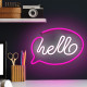 LAMPARA FOREVER NEON LED HELLO PINK Lámparas LAMPARA FOREVER NEON LED HELLO PINK Lámparas