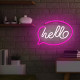 LAMPARA FOREVER NEON LED HELLO PINK Lámparas LAMPARA FOREVER NEON LED HELLO PINK Lámparas