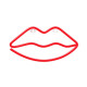 LAMPARA FOREVER NEON LED LIPS RED Lámparas LAMPARA FOREVER NEON LED LIPS RED Lámparas