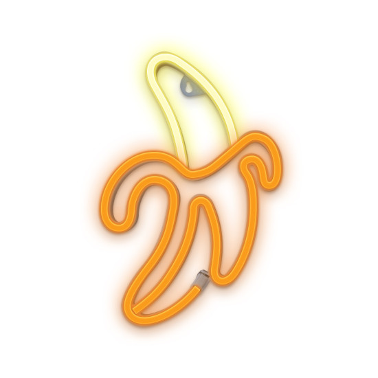 LAMPARA FOREVER NEON LED BANANA WHITE Lámparas LAMPARA FOREVER NEON LED BANANA WHITE Lámparas