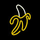 LAMPARA FOREVER NEON LED BANANA WHITE Lámparas LAMPARA FOREVER NEON LED BANANA WHITE Lámparas