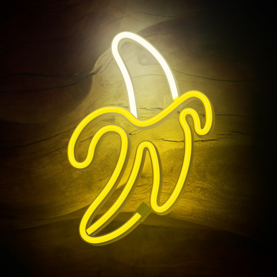LAMPARA FOREVER NEON LED BANANA WHITE Lámparas LAMPARA FOREVER NEON LED BANANA WHITE Lámparas