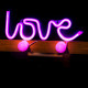 LAMPARA FOREVER NEON LED LOVE PINK Lámparas LAMPARA FOREVER NEON LED LOVE PINK Lámparas