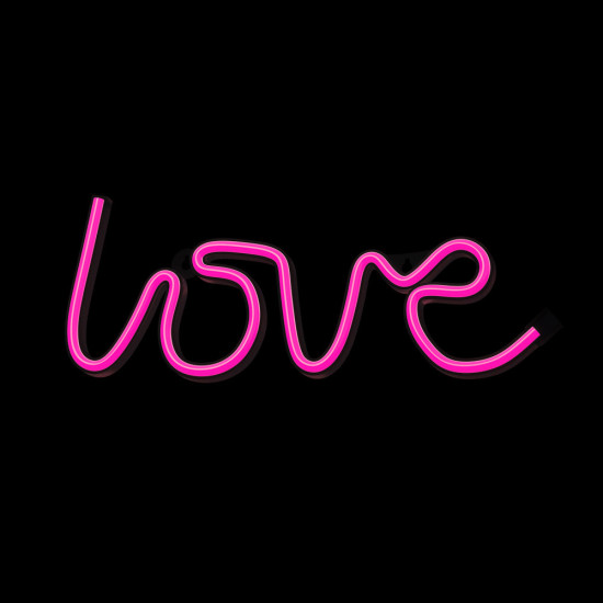 LAMPARA FOREVER NEON LED LOVE PINK Lámparas LAMPARA FOREVER NEON LED LOVE PINK Lámparas