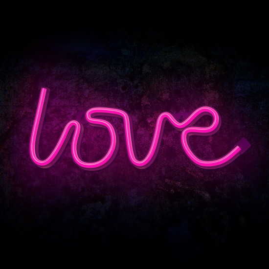 LAMPARA FOREVER NEON LED LOVE PINK Lámparas LAMPARA FOREVER NEON LED LOVE PINK Lámparas