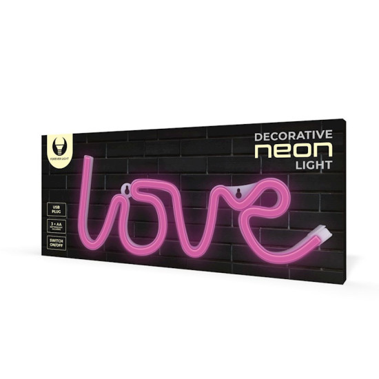 LAMPARA FOREVER NEON LED LOVE PINK Lámparas LAMPARA FOREVER NEON LED LOVE PINK Lámparas