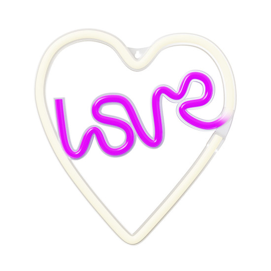 LAMPARA FOREVER NEON LED LOVE HEART Lámparas LAMPARA FOREVER NEON LED LOVE HEART Lámparas