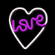LAMPARA FOREVER NEON LED LOVE HEART Lámparas LAMPARA FOREVER NEON LED LOVE HEART Lámparas