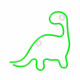 LAMPARA FOREVER NEON LED DINOSAUR GREEN Lámparas LAMPARA FOREVER NEON LED DINOSAUR GREEN Lámparas