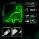 LAMPARA FOREVER NEON LED DINOSAUR GREEN Lámparas LAMPARA FOREVER NEON LED DINOSAUR GREEN Lámparas