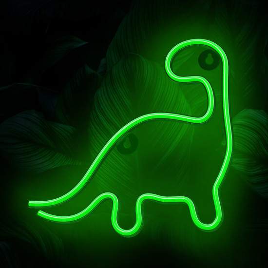 LAMPARA FOREVER NEON LED DINOSAUR GREEN Lámparas LAMPARA FOREVER NEON LED DINOSAUR GREEN Lámparas