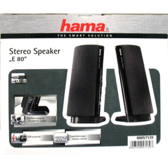 ALTAVOCES PC HAMA E 80 NEGRO Altavoces ALTAVOCES PC HAMA E 80 NEGRO Altavoces