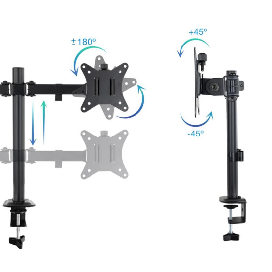 SOPORTE MESA TOOQ HASTA 27 PULGADAS VESA Soportes monitores  tv